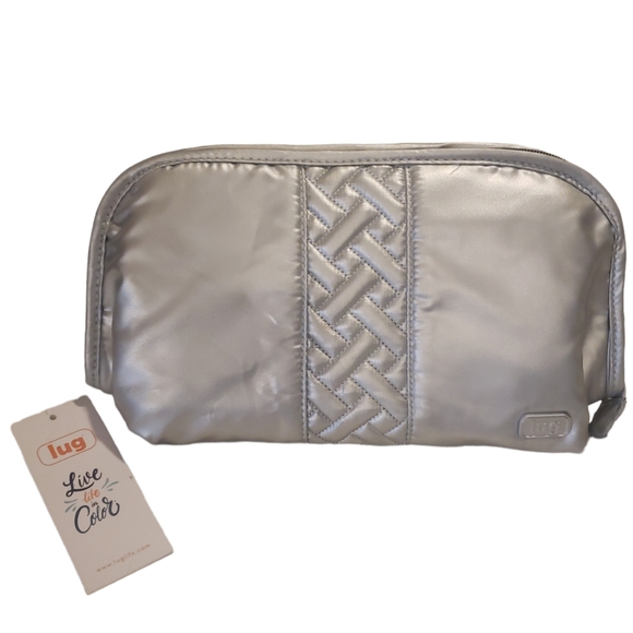 Lug Life Handbags - Lug Life Flash Met Silver Cosmetic Case NWT